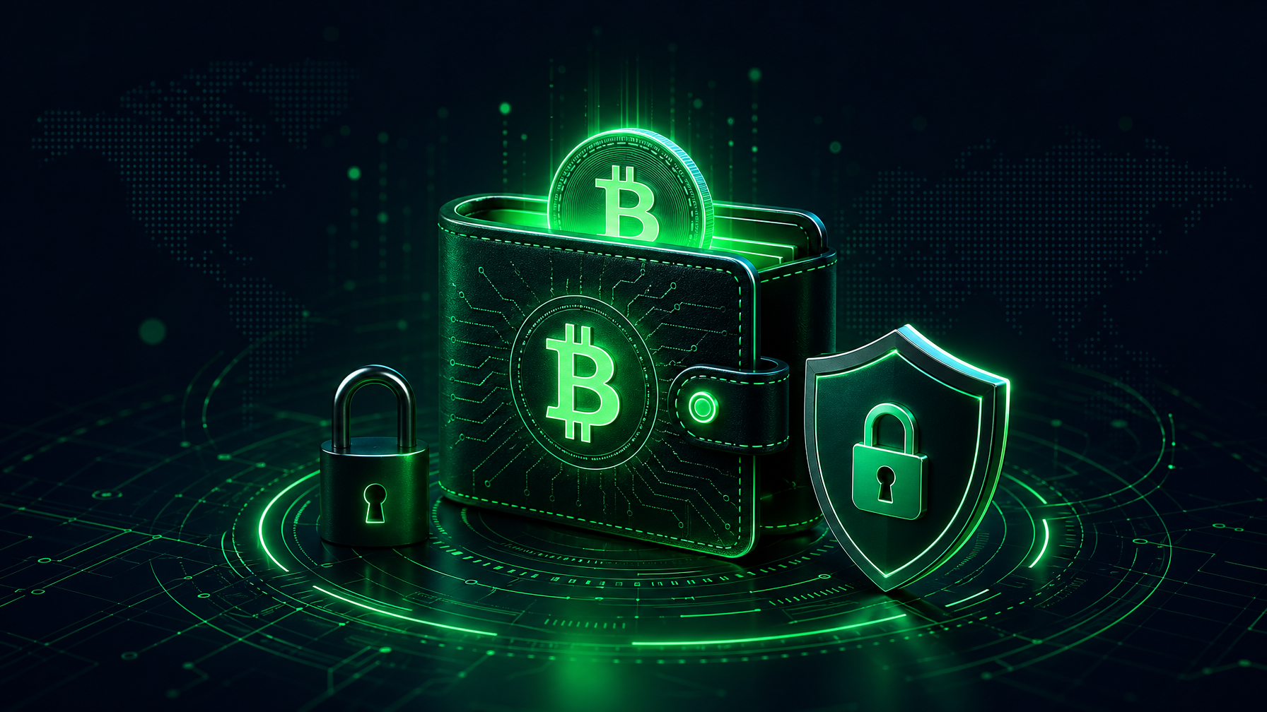 محفظة بيتكوين الرقمية - دليل الأمان